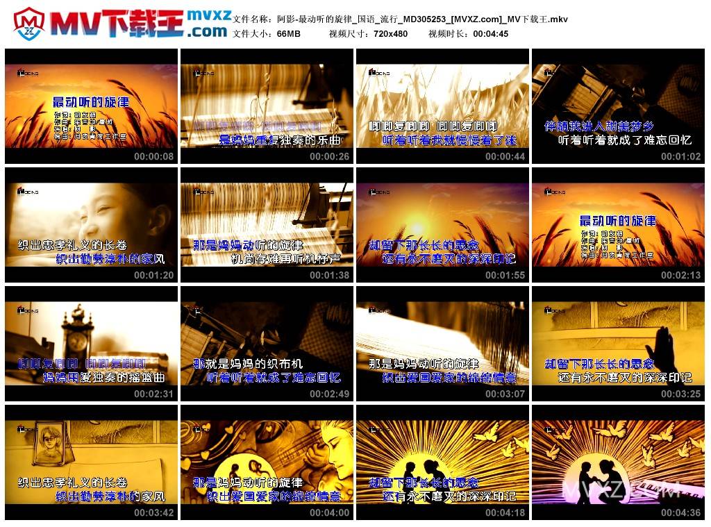 阿影-最动听的旋律_国语_流行_MD305253